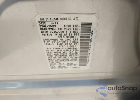 2012 Nissan Rogue S z USA, uszkodzony, nr VIN JN8AS5MVXCW700390